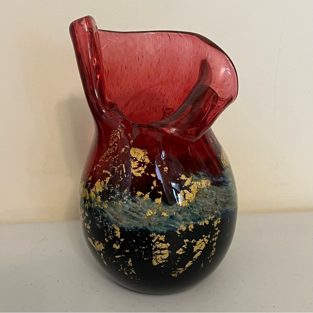 Valletta Malta Hand Blown Glass Vase